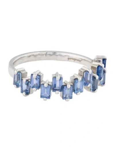 Pre-owned Jewelmak 14k 1.60ctw Sapphire Band In Multi