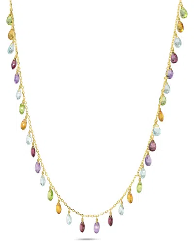 Jewelmak 14k 16.35 Ct. Tw. Gemstone Necklace In Multi