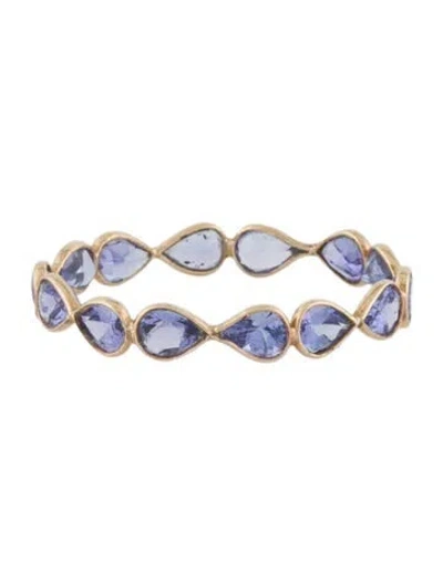 Pre-owned Jewelmak 14k 1.68ctw Tanzanite Eternity Band In Multi