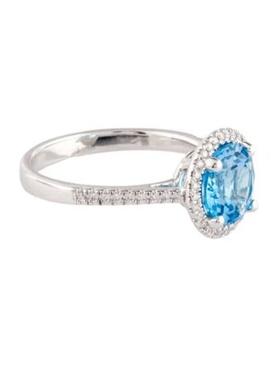 Pre-owned Jewelmak 14k 1.86ct Topaz & Diamond Cocktail Ring In Multi