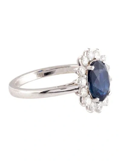 Pre-owned Jewelmak 14k 2.10ct Sapphire & Diamond Cocktail Ring In Multi