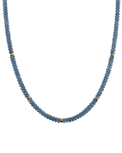 Jewelmak 14k 58.00 Ct. Tw. London Blue Topaz Necklace