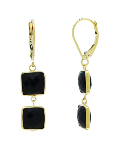 Jewelmak 14k 9.60 Ct. Tw. Black Onyx Earrings