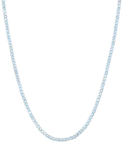 Jewelmak 14k Aquamarine Necklace In Blue