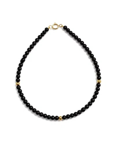 Jewelmak 14k Black Onyx Bracelet