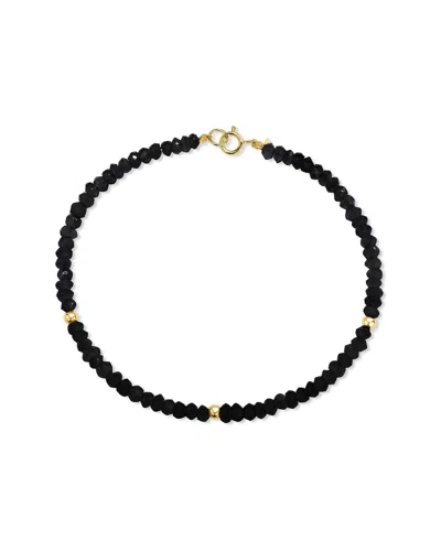 Jewelmak 14k Black Onyx Bracelet