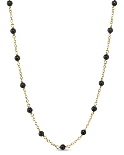 Jewelmak 14k Black Onyx Necklace In Multi