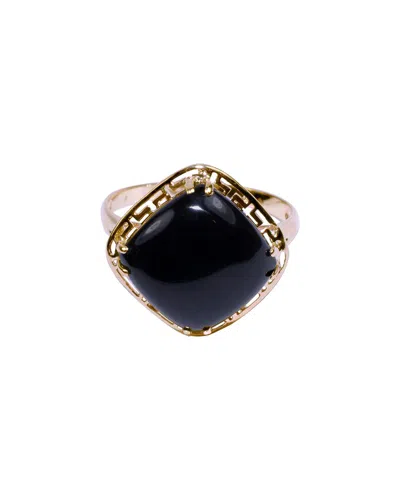 Jewelmak 14k Black Onyx Ring