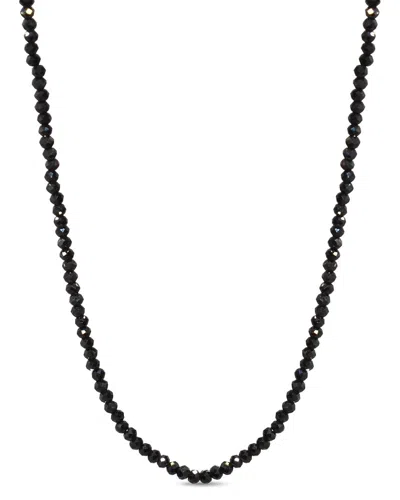 Jewelmak 14k Black Spinel Necklace