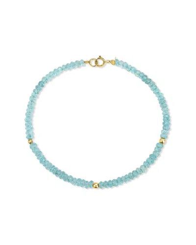 Jewelmak 14k Blue Topaz Bracelet
