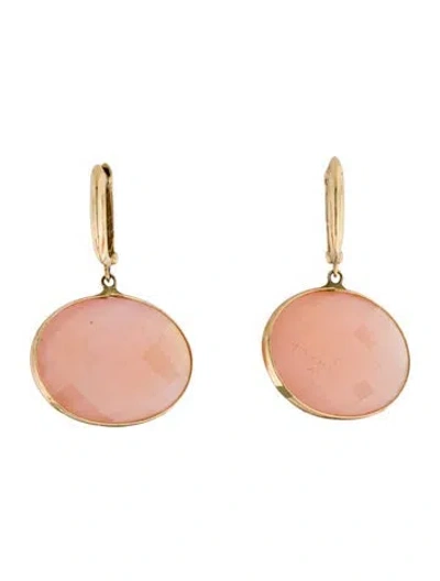 Pre-owned Jewelmak 14k Chalcedony Drop Earrings In Multi