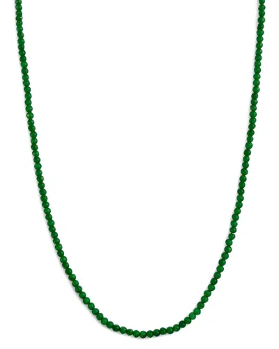 Jewelmak 14k Emerald Necklace In Green