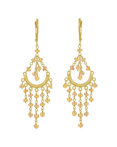 Jewelmak 14k Gemstone Earring In Gold