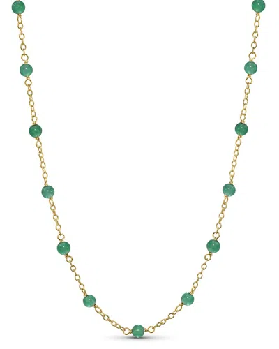 Jewelmak 14k Green Onyx Necklace