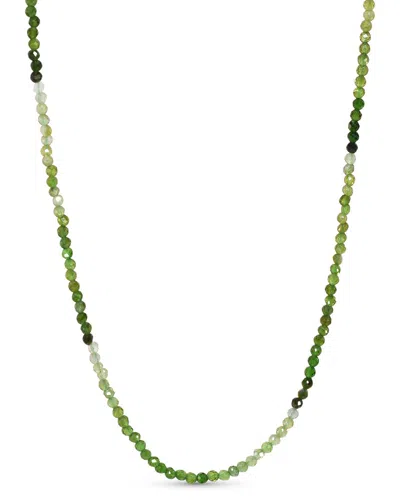 Jewelmak 14k Green Tourmaline Necklace