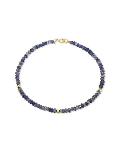 Jewelmak 14k Iolite Bracelet In Purple