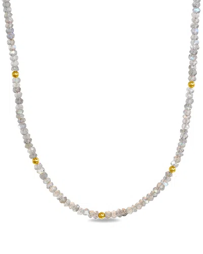 Jewelmak 14k Labradorite Necklace In Neutral