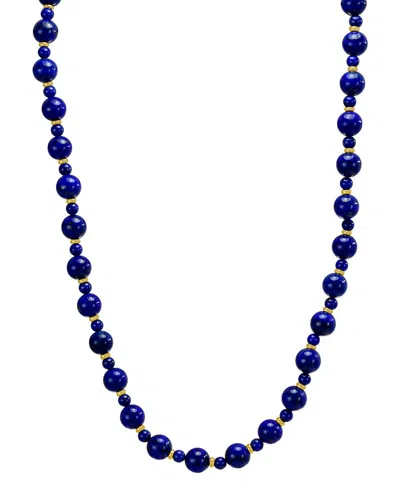 Jewelmak 14k Lapis Necklace In Blue