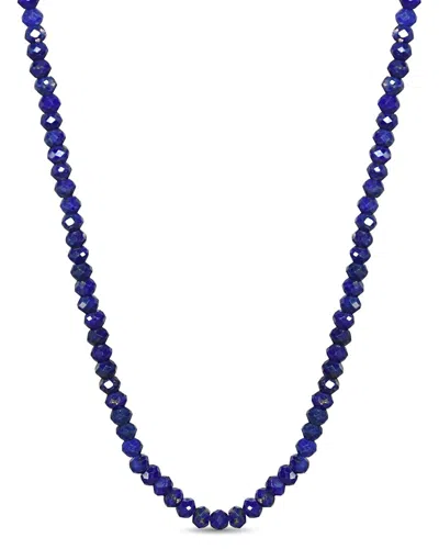 Jewelmak 14k Lapis Necklace In Blue