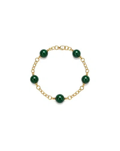 Jewelmak 14k Malachite Ring In Gold
