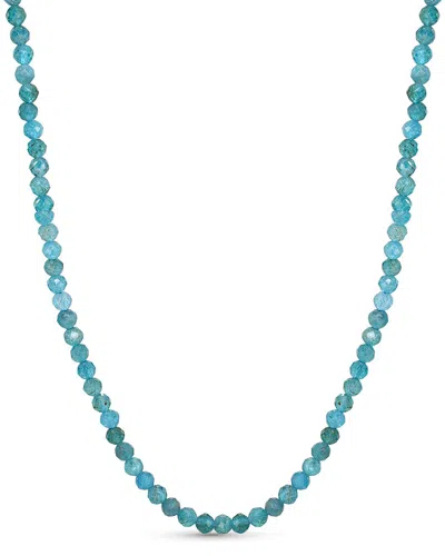 Jewelmak 14k Neon Apatite Necklace In Blue