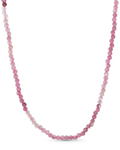 Jewelmak 14k Pink Tourmaline Necklace