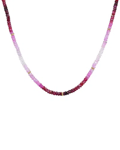 JEWELMAK JEWELMAK 14K RUBY NECKLACE