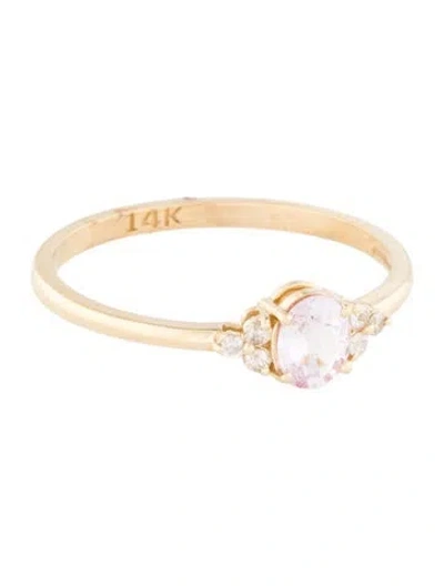 Pre-owned Jewelmak 14k Sapphire & Diamond Cocktail Ring In Multi