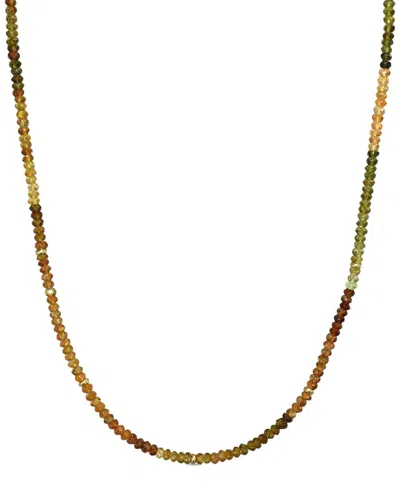 Jewelmak 14k Tundra Garnet Necklace In Gold