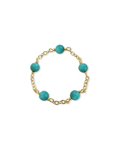 Jewelmak 14k Turquoise Ring In Gold