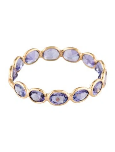 Pre-owned Jewelmak 18k 1.82ctw Tanzanite Eternity Band In Multi