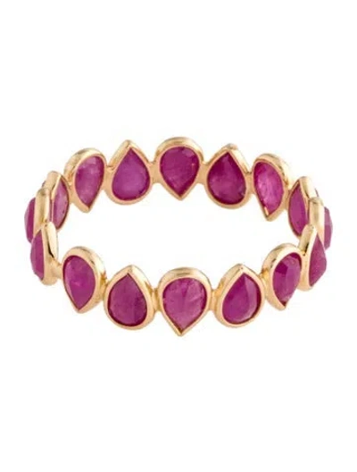 Pre-owned Jewelmak 18k 2.54ctw Ruby Eternity Band In Multi