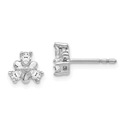 Pre-owned Jewelry 14k White Gold Diamond Earrings