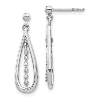Pre-owned Jewelry 14k White Gold Diamond Earrings