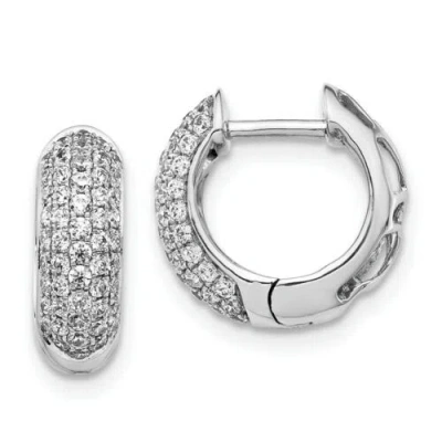 Pre-owned Jewelry 14k White Gold Diamond Earrings
