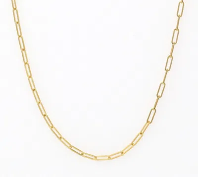 Pre-owned Jewelry By Paula 14k Solid Yellow Gold 1.8 Mm Paperclip Chain Link Layer Thin Necklace 16" To 24"