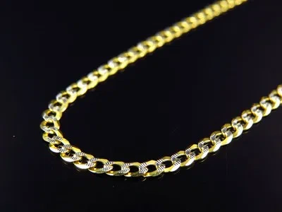 Pre-owned Jewelry Unlimited 10k Yellow Gold Diamond Cut Curb Cuban Chain Necklace 18-26" 2.5mm