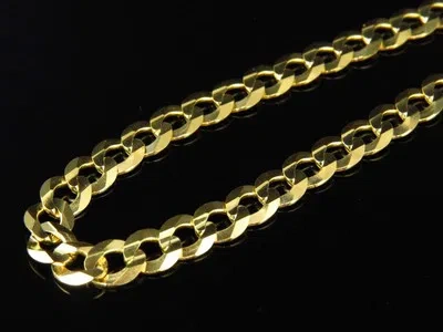 Pre-owned Jewelry Unlimited Mens Solid 10k Yellow Gold 4.5 Mm Cuban Curb Link Chain Necklace 18-28 Inches
