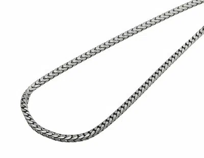 Pre-owned Jewelry Unlimited Solid 10k White Gold 2.5mm Wide Franco Link Chain Necklace From 22-30 Inches