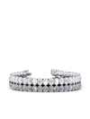 Jewels Aficionado 14k White Gold Diamond Bracelet In Metallic
