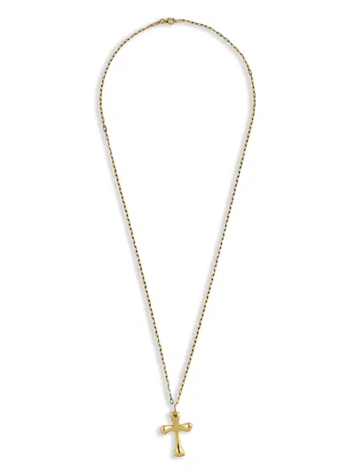 Jewels Aficionado 14k Yellow Gold Cross-pendant Necklace