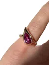 Jewels Aficionado 18k Rose Gold Mika Sapphire Ring In Gold