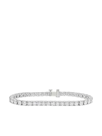 Jewels Aficionado 18k White Gold Aurora Diamond Bracelet In 银色