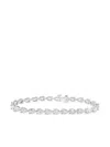 Jewels Aficionado 18k White Gold Diamond Tennis Bracelet In Silver