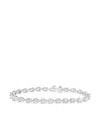 Jewels Aficionado 18k White Gold Diamond Tennis Bracelet In Silver
