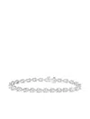 Jewels Aficionado 18k White Gold Diamond Tennis Bracelet In Silver