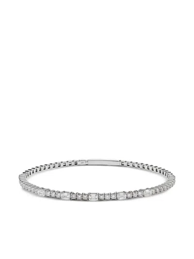 Jewels Aficionado 18k White Gold Diamond Tennis Bracelet In Silver