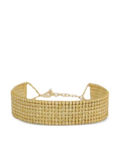 Jewels Aficionado 18k Yellow Gold Diamond Choker Necklace