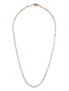 Jewels Aficionado 18kt Rose Gold Diamond Chain Necklace In Pink