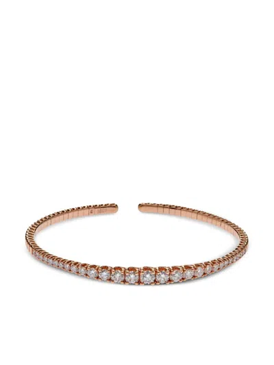 Jewels Aficionado 18kt Rose Gold Diamond Cuff Bracelet In ピンク